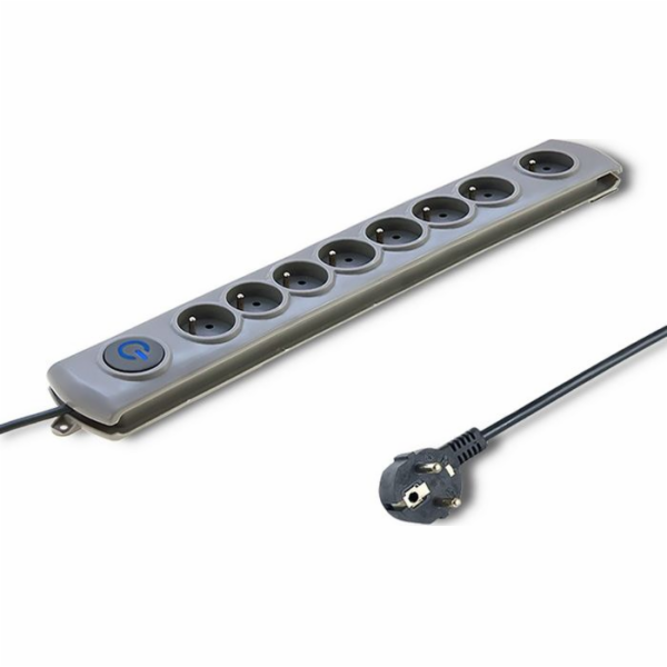 Napájecí lišta Qoltec Swift přepěťová ochrana 8 zásuvek 1...