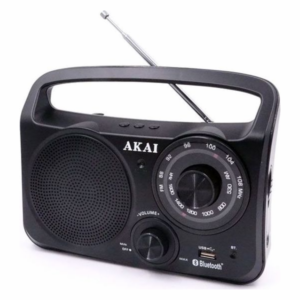 Rádio AKAI, APR-85BT, přenosné, Bluetooth, USB, AM/FM rád...