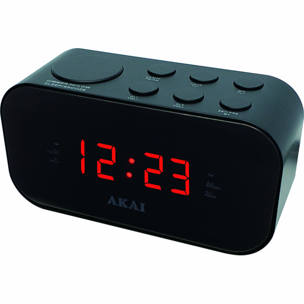 Radiobudík AKAI, ACR-3088, 0,6" LED displej, budík, AM/FM
