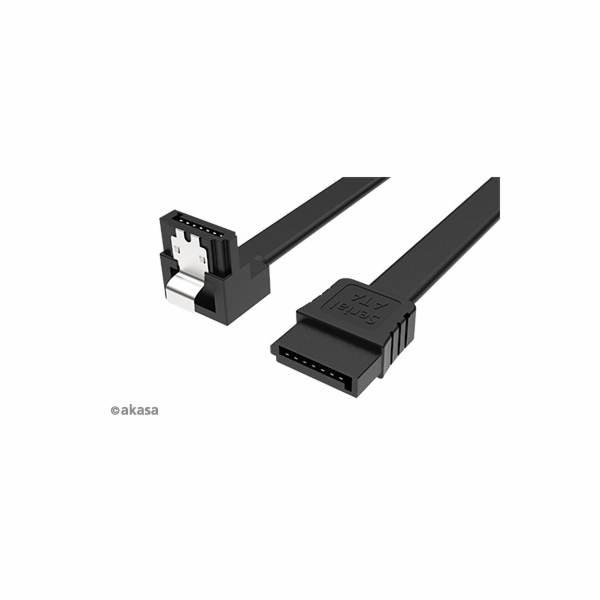 AKASA kabel SATA3, pravoúhlý, 50 cm