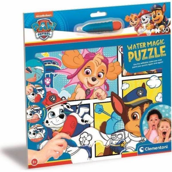 Clementoni - Puzzle s malováním vodou Water Magic: Tlapko...