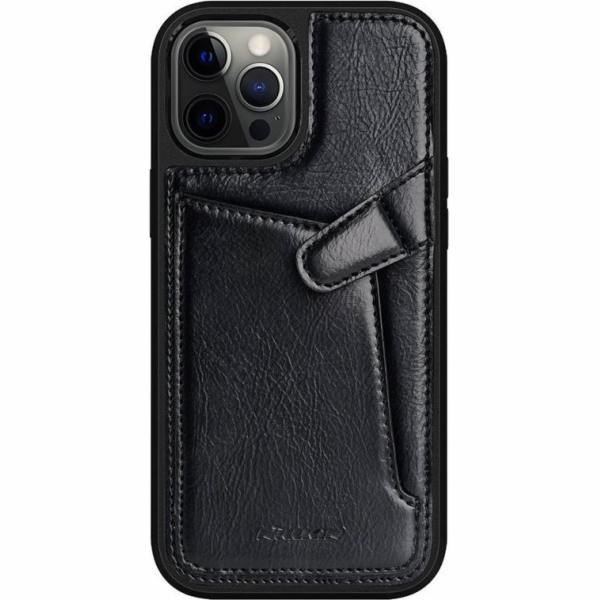 Kožené pouzdro Aoge Apple iPhone 12 Mini Black
