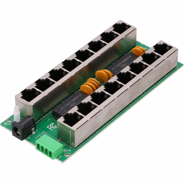 POE INJEKTOR 8 PORTOVÝ GIGABIT