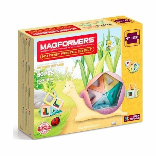 Magnetické bloky My First pastel 30 elements