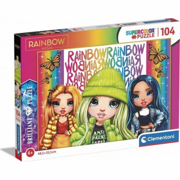 Puzzle 104 dílků Brilliant Rainbow High