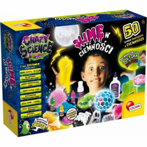 Vědecká sada Crazy Science Slime in the dark