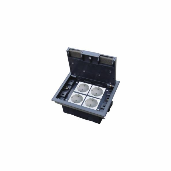 Alantec Podlahový box 4M, (45x45), nastavitelná hloubka, ...