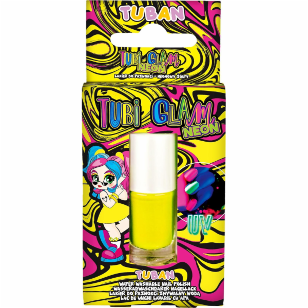 Tubi Glam lak na nehty - neonově žlutý 5ml