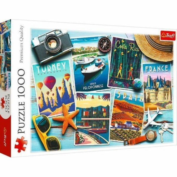 Puzzle 1000 dílků Pohlednice z dovolené