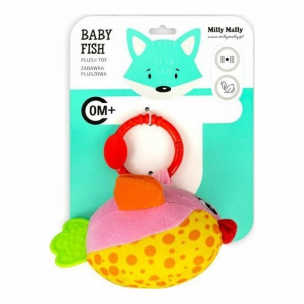 Milly Mally Plyšový přívěsek Fish pink