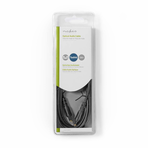Nedis CAGB25000BK20 - Optický Audiokabel | TosLink Zástrč...