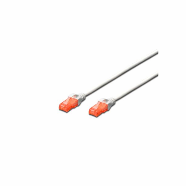 Digitus Patch Cable, CAT 6 UTP, AWG 26, měď, bílý 3m