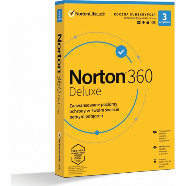 NortonLifeLock Norton 360 Deluxe 1 year(s)