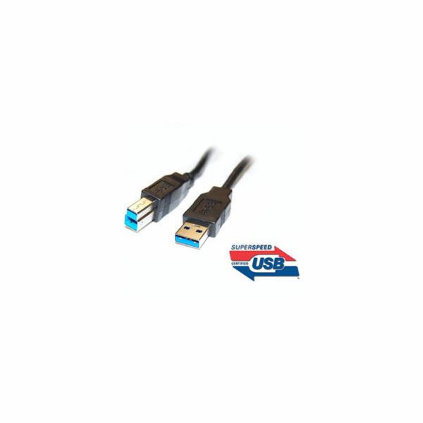 PREMIUMCORD kabel USB 3.0, Super-speed 5Gbps A-B, 9pin, 3m
