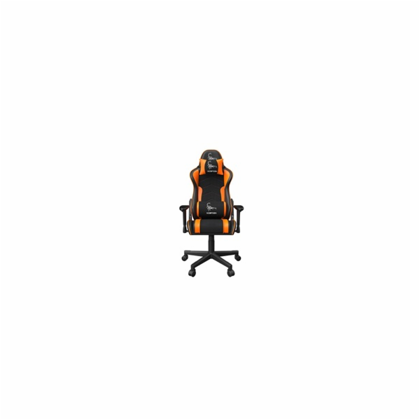 GEMBIRD Gaming chair SCORPION black mesh orange skin