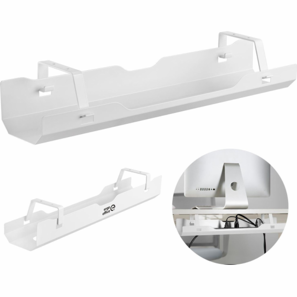 Organizér kabelů pod stůl Ergo Office ER-431W White