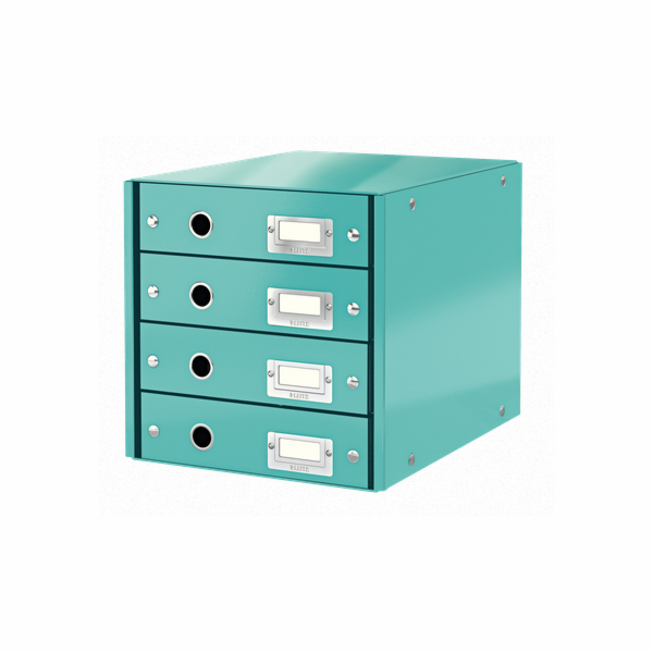 LEITZ Zásuvkový box  Click&Store, 4 zásuvky, ledově modrá