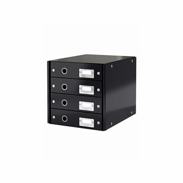 LEITZ Zásuvkový box  Click&Store, 4 zásuvky, černá