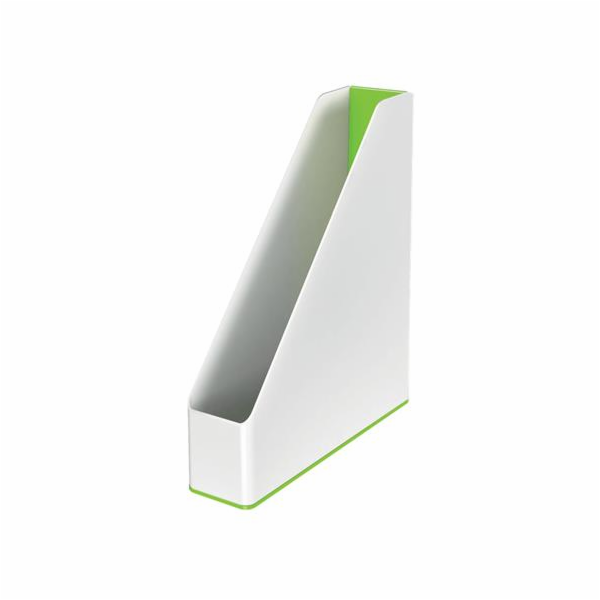 LEITZ Stojan na časopisy dvoubarevný  WOW, bílá/zelená