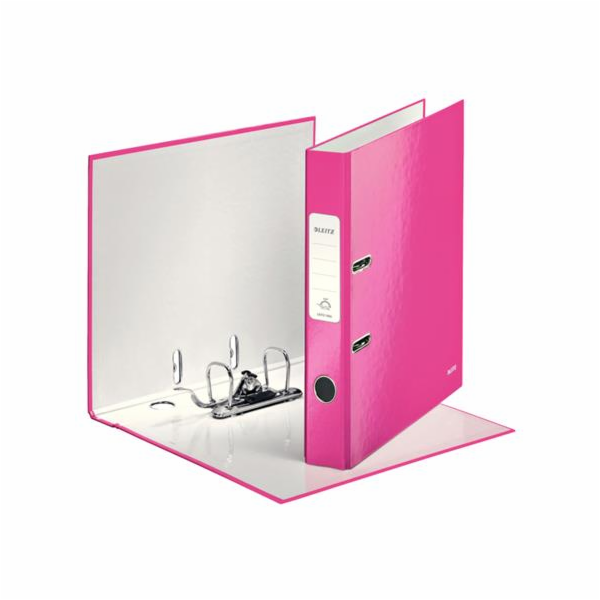 LEITZ Pákový pořadač  180° WOW, A4/50mm, růžová