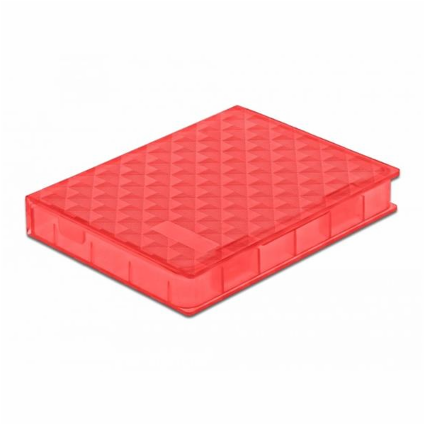 Delock Ochranný kryt na pevný disk červená SSD formátu 2.5”