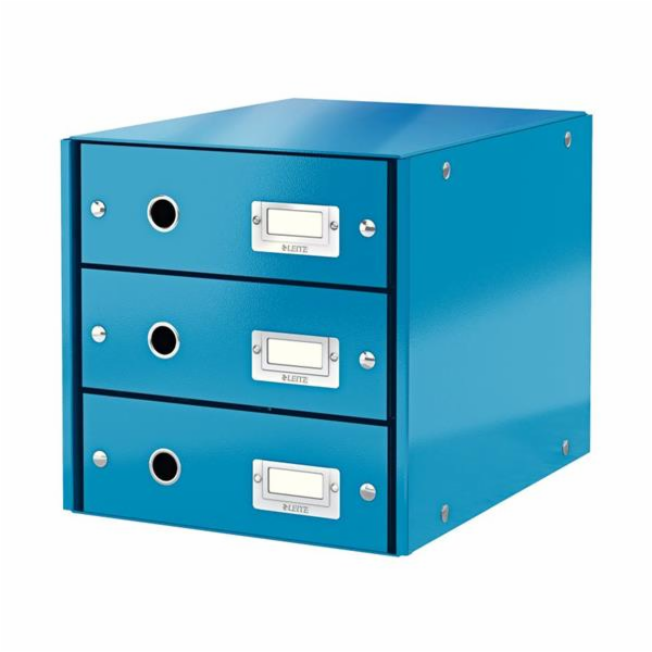 LEITZ Zásuvkový box  Click&Store, 3 zásuvky, modrá