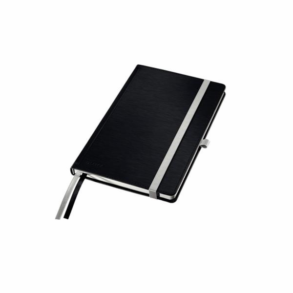 LEITZ Zápisník  STYLE A5, tvrdé desky, čistý, saténově černá