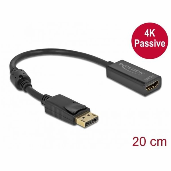 Delock - Video adaptér - DisplayPort s piny (male) s jazý...