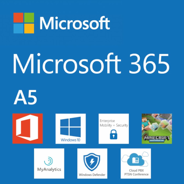 Elektronická licence: Microsoft 365 A5 for students use b...