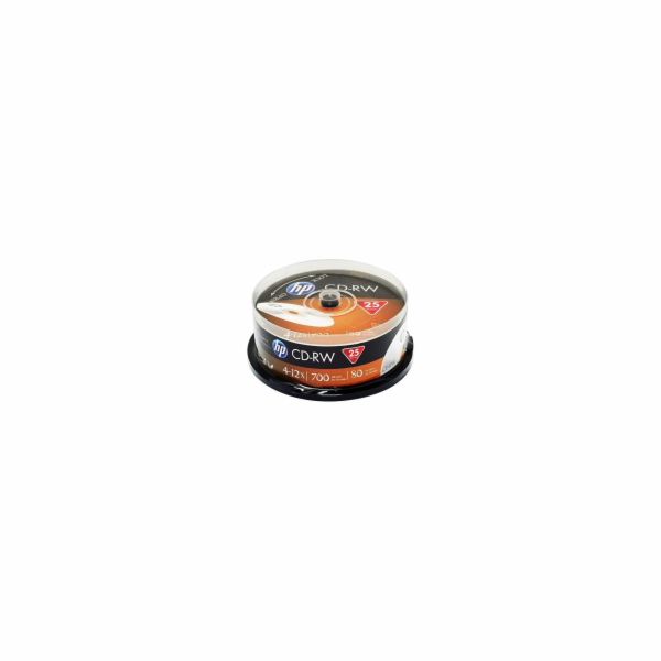 CD-RW HP 80 min. 4-12x 25-cake