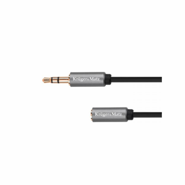 Kabel KRUGER & MATZ JACK konektor/JACK 3.5 zdířka 1m