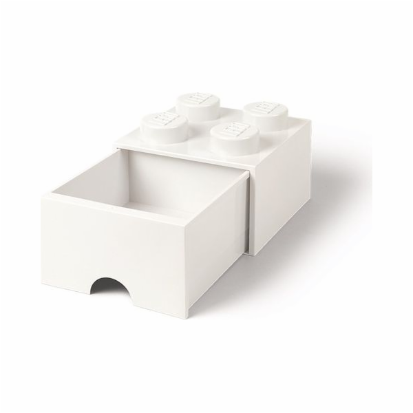 Room Copenhagen LEGO Brick Drawer 4 bílá, úložný box