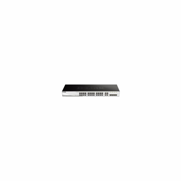 D-Link DGS-1210-24 28-port Gigabit Smart Switch, 24x GbE,...
