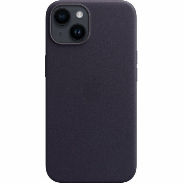Kožené pouzdro s MagSafe pro iPhone 14 - inkoustové
