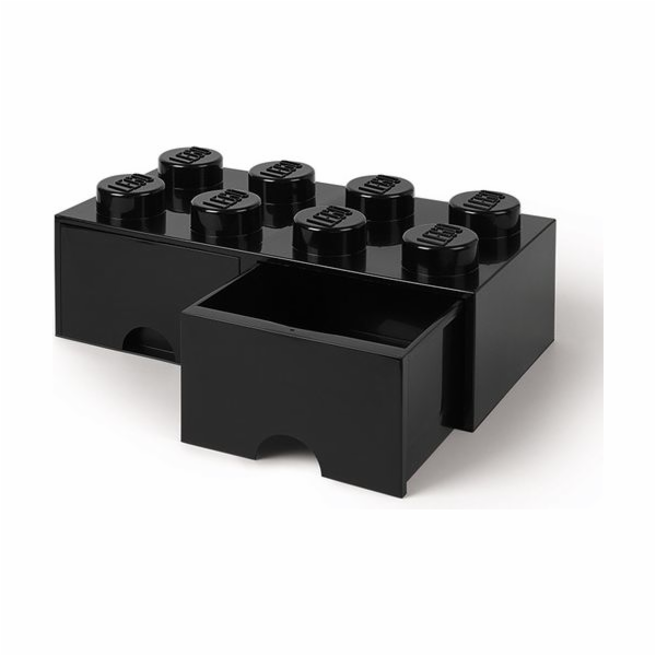 Pokoj Copenhagen LEGO Brick Drawer 8 černá, úložný box