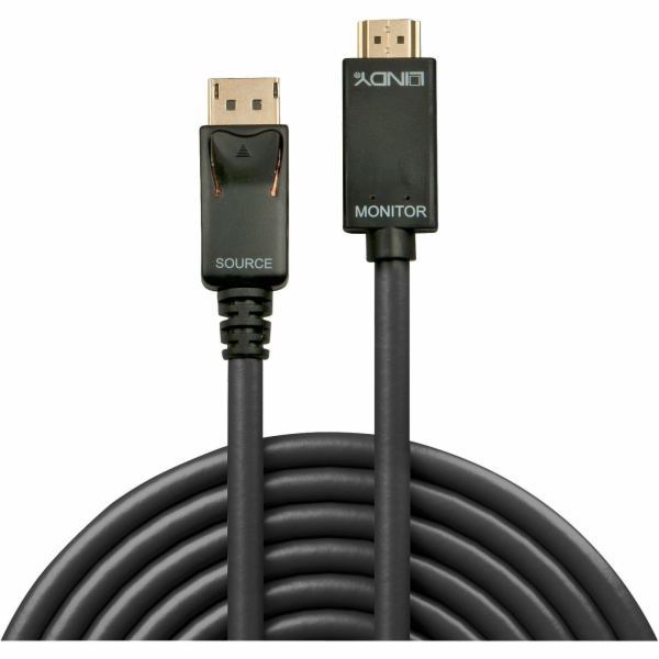 Lindy adaptérový kabel DisplayPort > HDMI 10,2 Gbit/s
