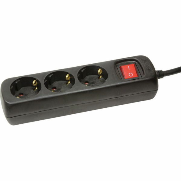 LOGILINK LPS206B LOGILINK - Napájecí lišta 3 zásuvky s vy...