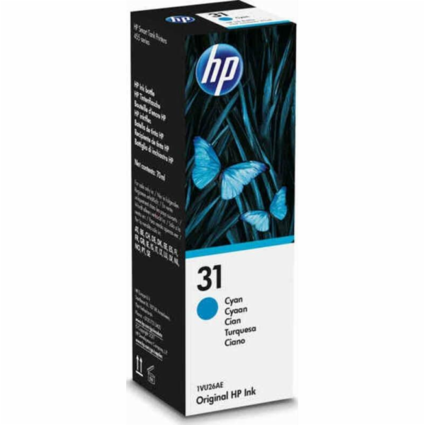 HP 1VU26AE Cyan Original láhev s inkoustem 70 ml c. 31