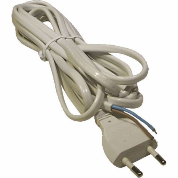 Flexo šňůra PVC 2x 0,5mm2, 2m, bílá