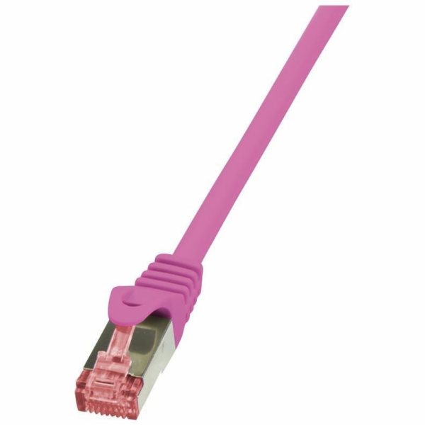 LogiLink Patchcord CAT6, S/FTP, PIMF, 0,25 m, růžový (CQ2...