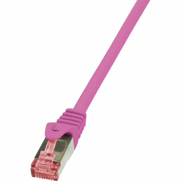 LogiLink Patchcord CAT6, S/FTP, PIMF, 0,25 m, růžový (CQ2...