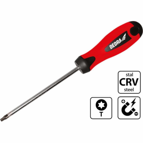 DEDRA Torx šroubovák T20x100mm, CrV