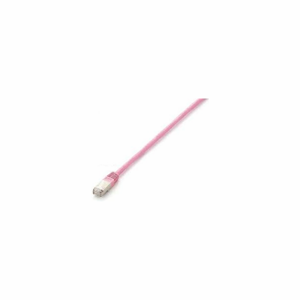 Equip Patchcord Cat.6, S / FTP, 1m, růžový (605580)