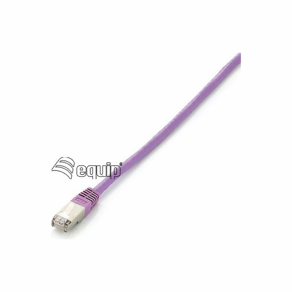 Equip Patchcord Cat6, S / FTP, 0,5 m, fialový (605557)