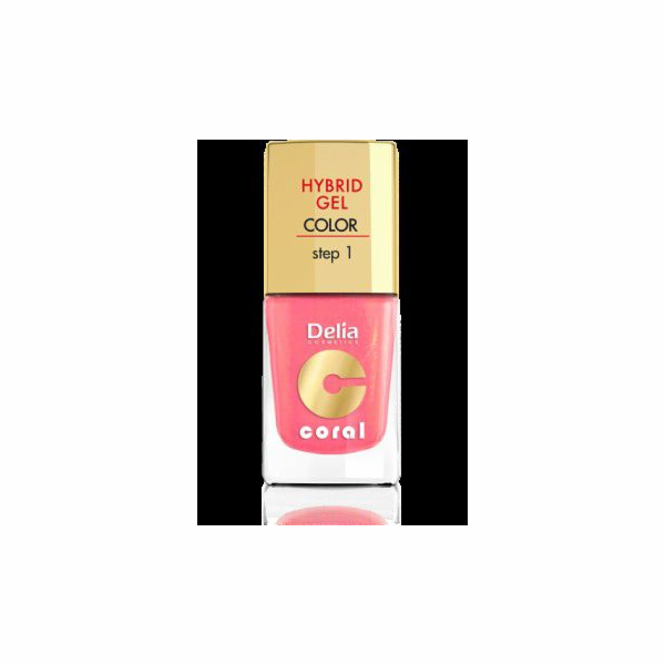 Delia Cosmetics Coral Hybrid Gel nail nail č. 16 teplý st...