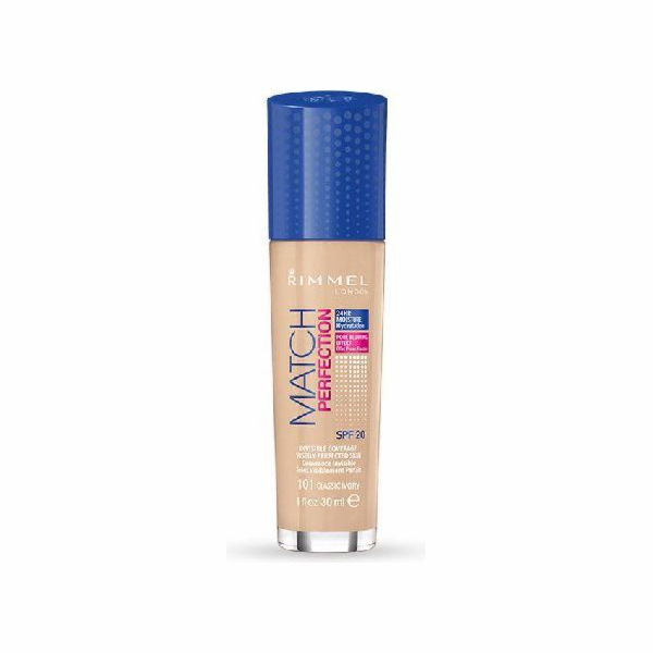 Rimmel Match Perfection Foundation No. 101 classic ivory ...