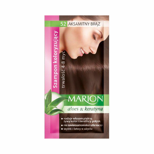 Marion Shampoo barvení 4-8 mytí č. 52 sametově hnědá 40 ml
