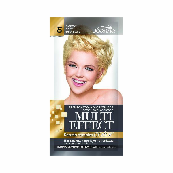 Joanna Multi Effect Color Keratin Complex Shampoo 01 Písk...