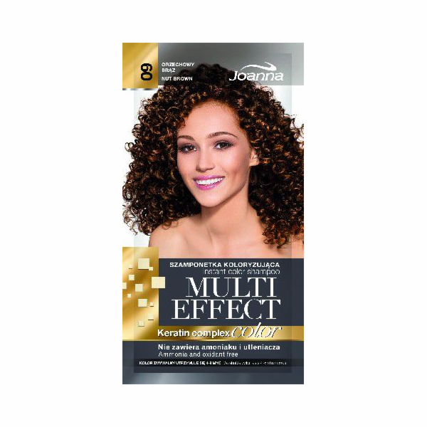 Joanna Multi Effect Color Keratin Complex Shampoo 09 Nut ...
