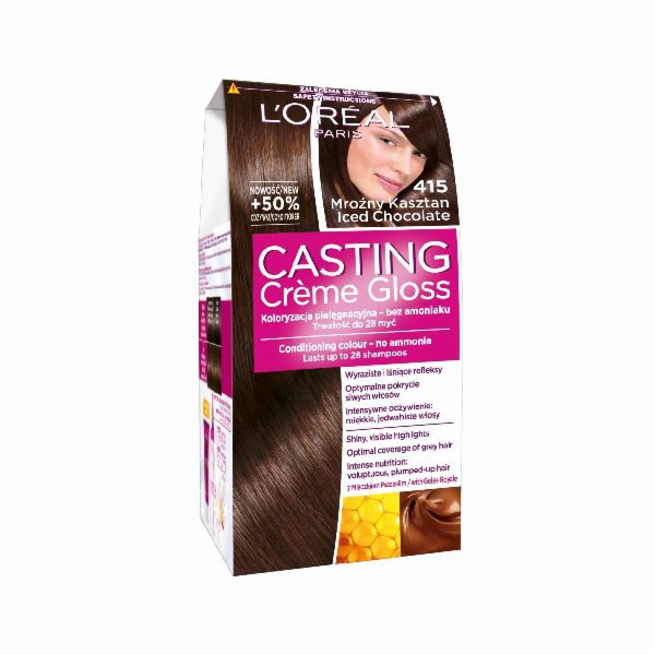 Casting Creme Gloss Barvící krém č. 415 Frosty Chestnut